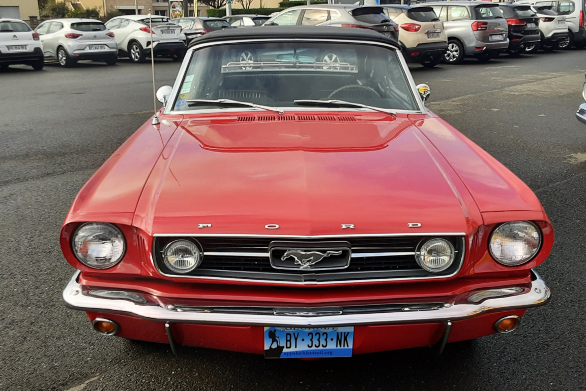 Ford Mustang - CABRIOLET ROUGE CODE A GT 1966